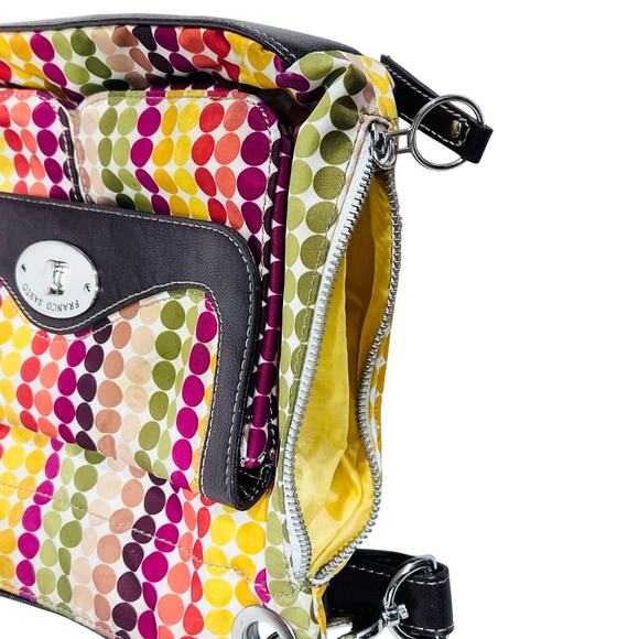 Franco Sarto Polka Dot Crossbody Bag w/ Handbag Set Multicolor Boho Fall Colors - Picture 5 of 16